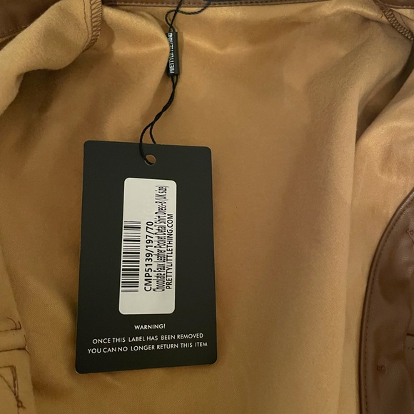 Pretty little thing leather shirt dress - Picture 3 of 3